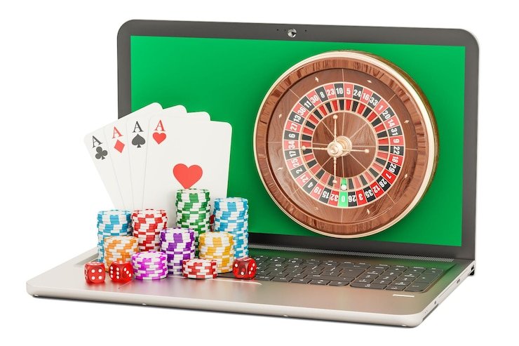 Dealer tingyun melakukan lemparan dadu di studio live